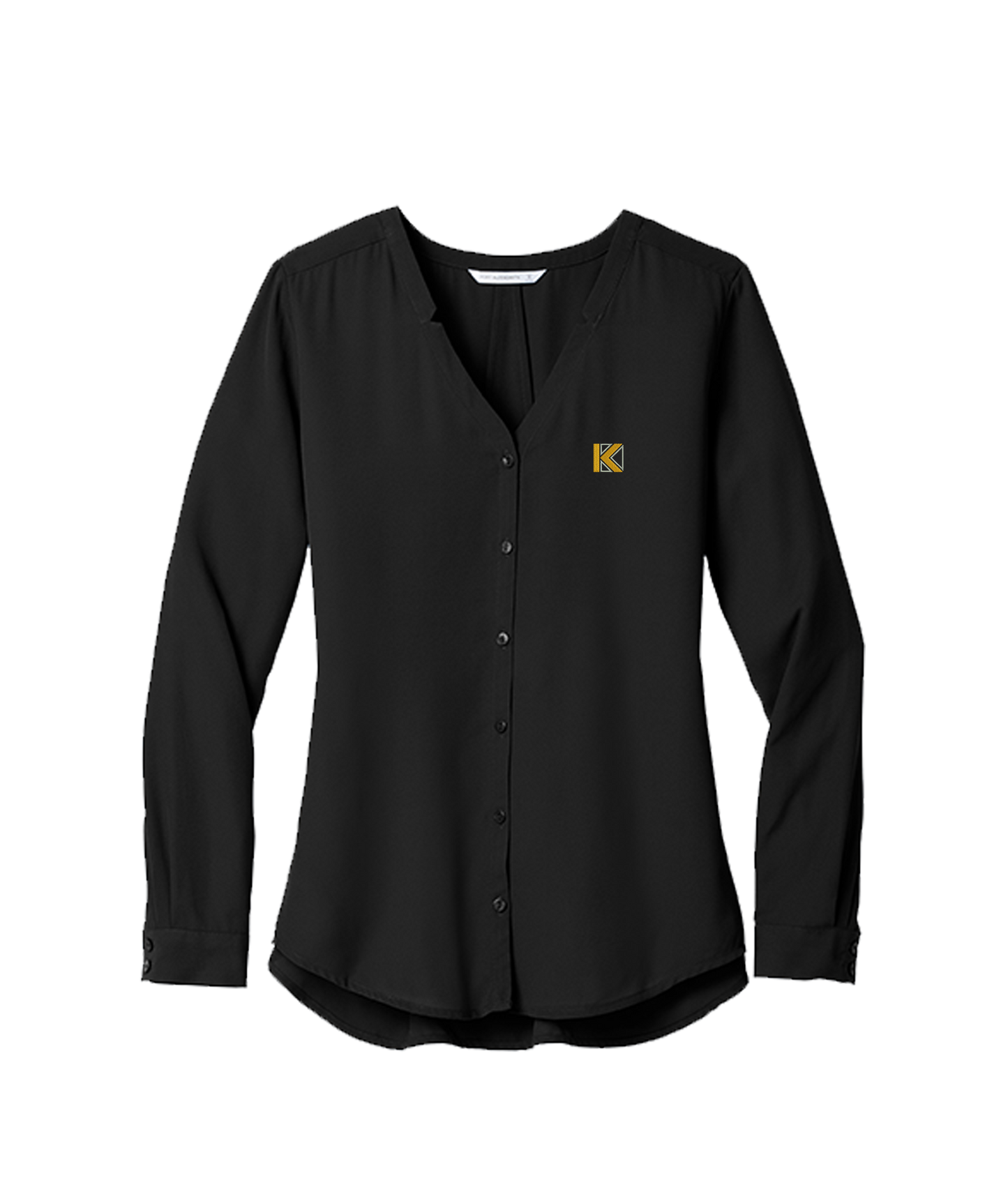 Port Authority Ladies Long Sleeve Button-Front Blouse