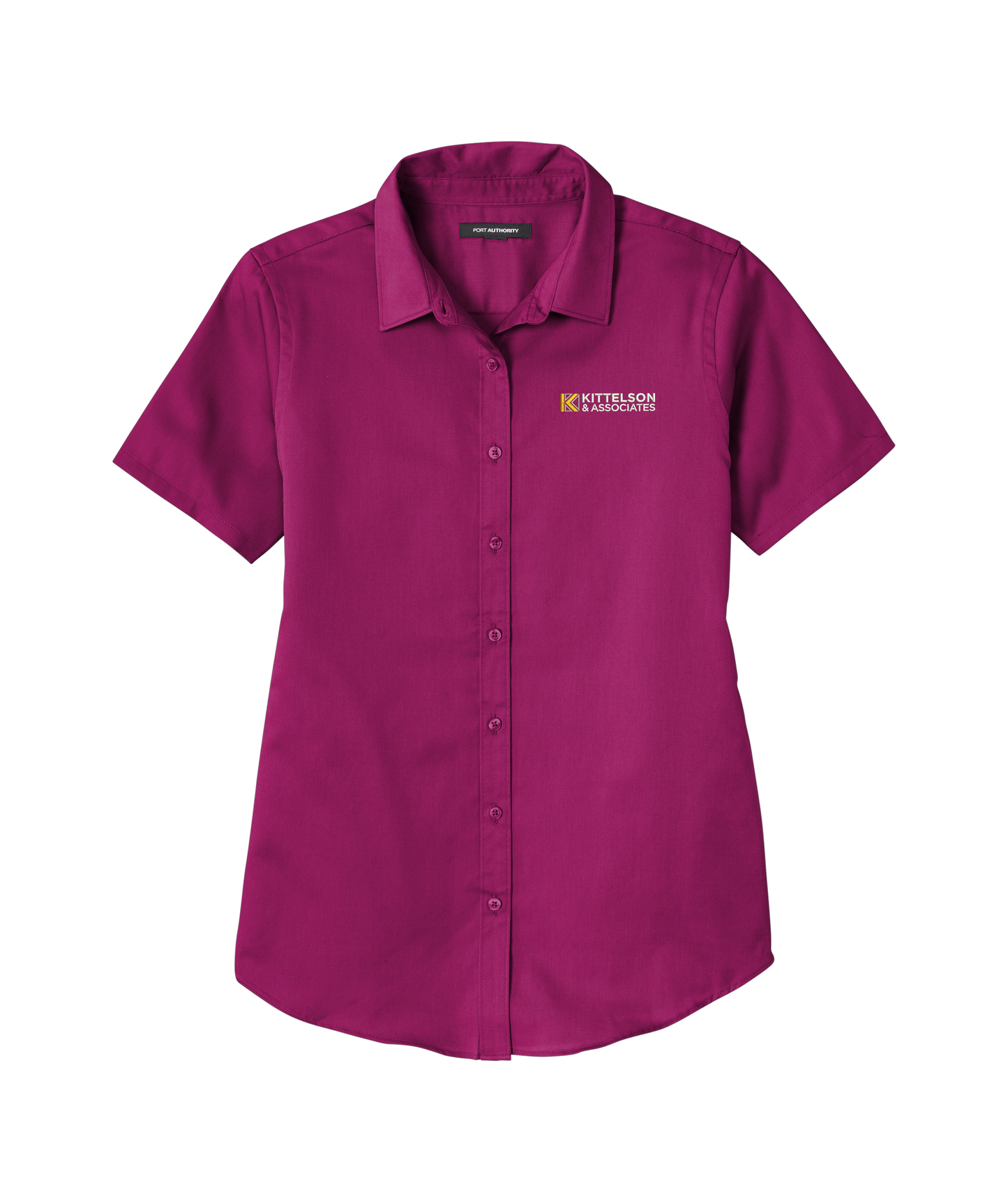 Port Authority® Ladies Short Sleeve SuperPro ™ React ™ Twill Shirt