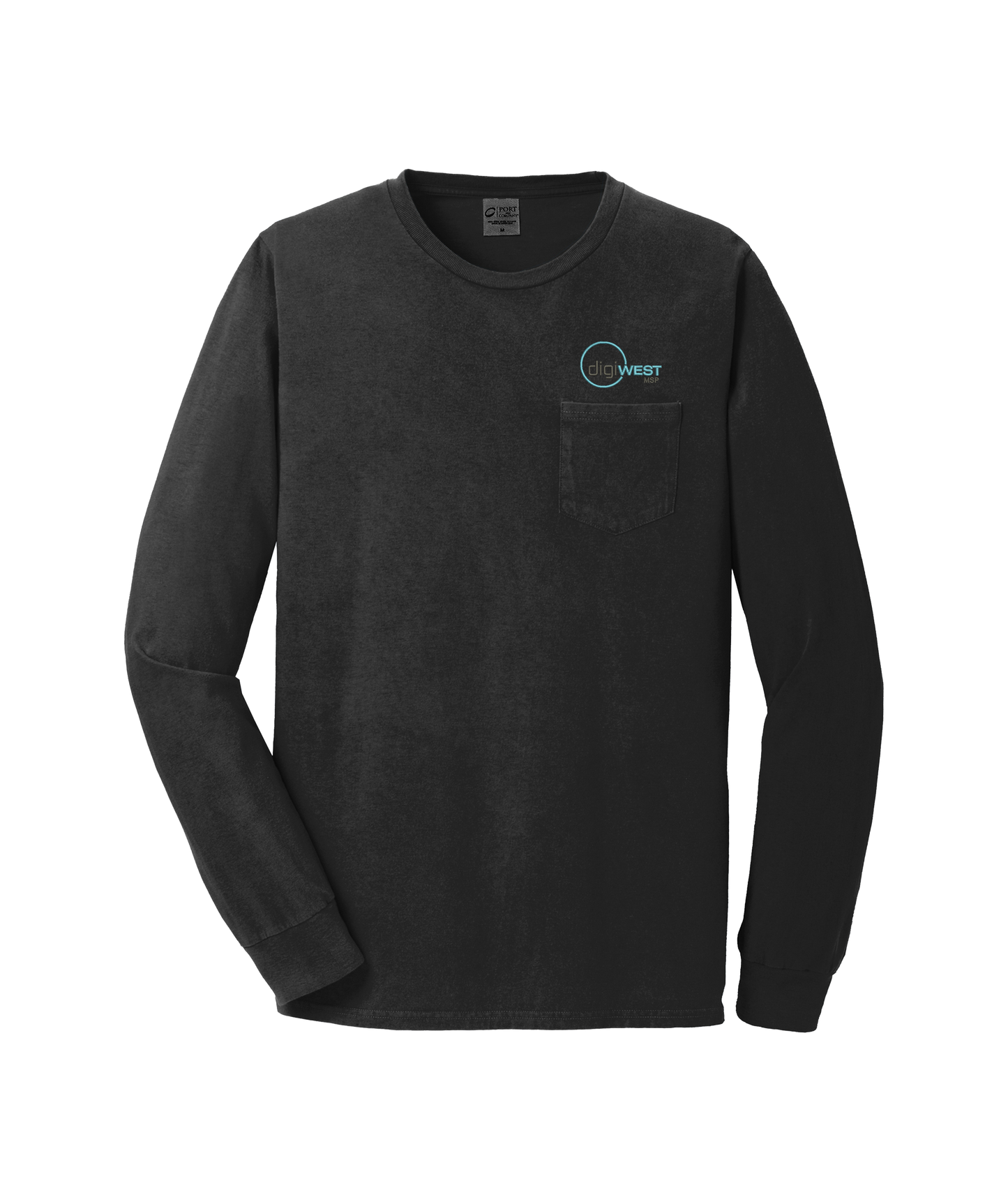 Port & Company® Beach Wash™ Garment-Dyed Long Sleeve Pocket Tee