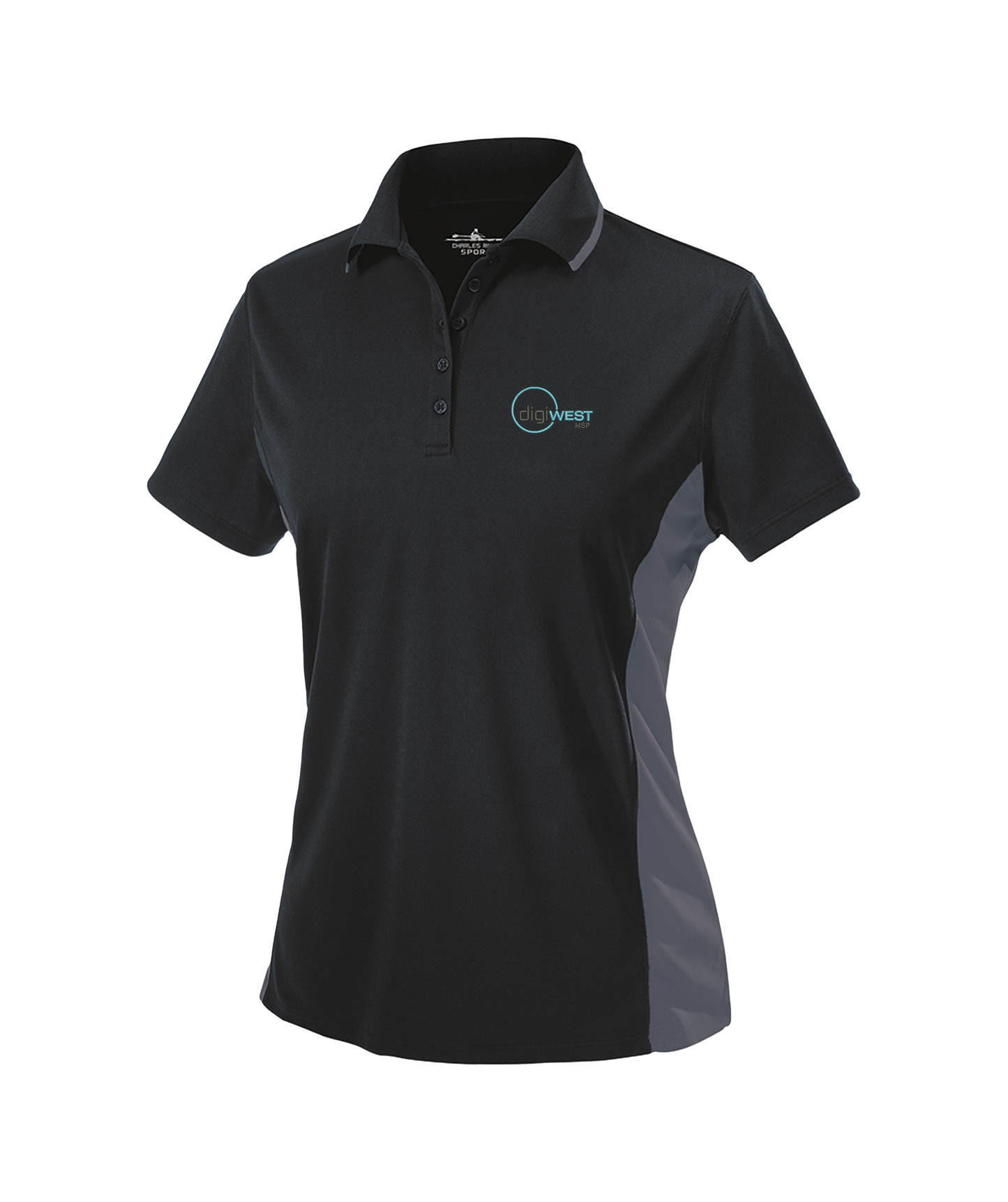 Charles River Women's Color Blocked Wicking Polo