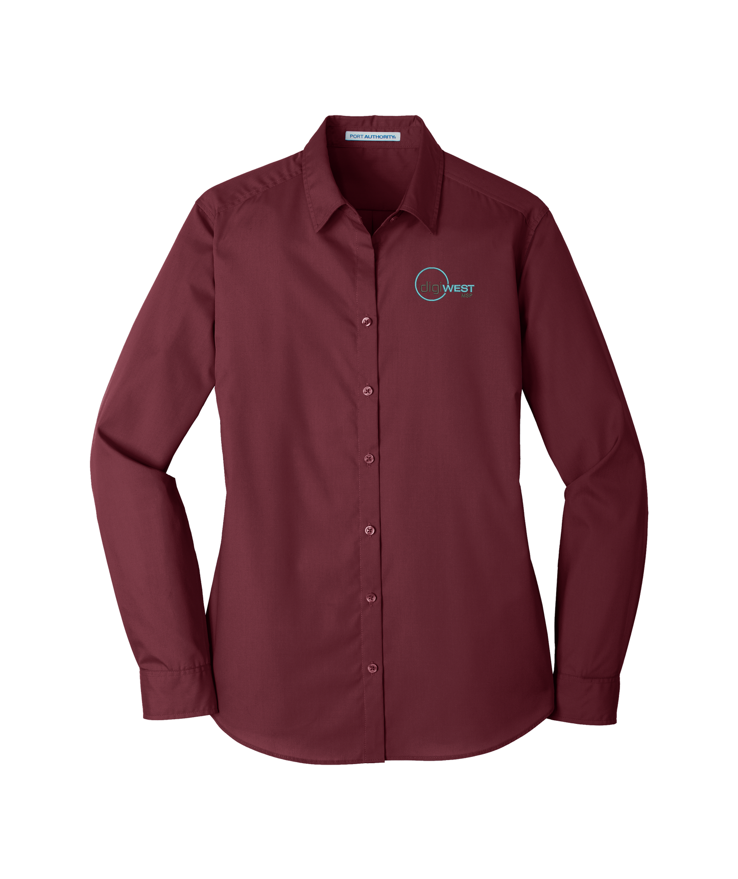 Port Authority® Ladies Long Sleeve Carefree Poplin Shirt