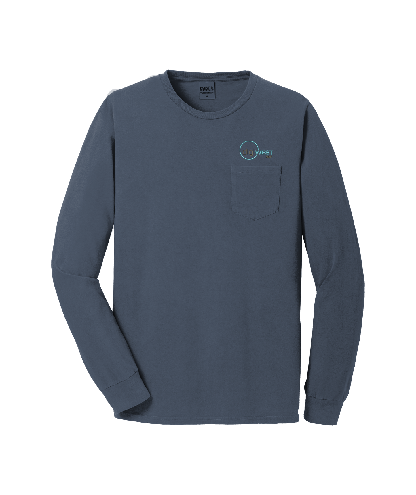 Port & Company® Beach Wash™ Garment-Dyed Long Sleeve Pocket Tee