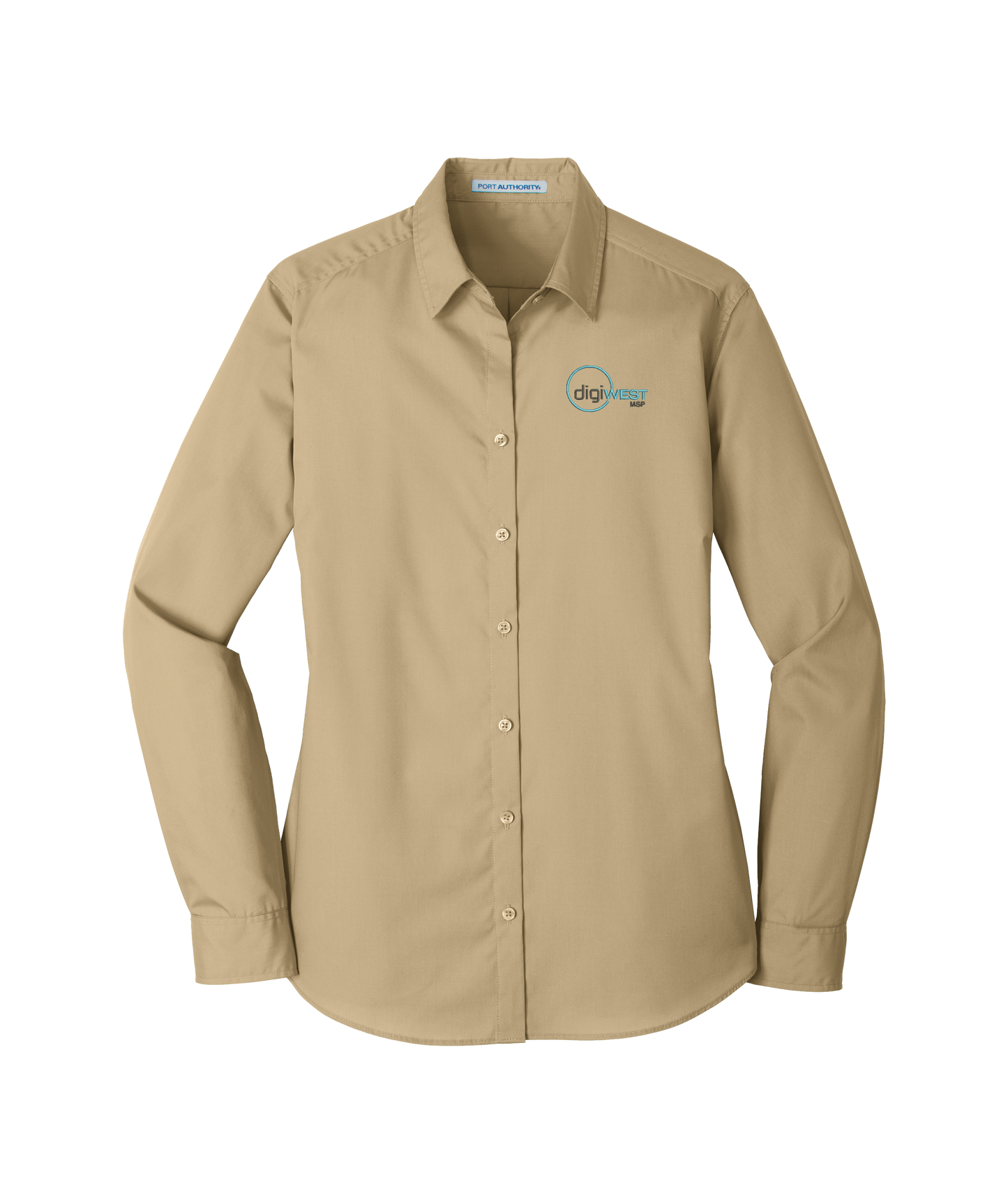 Port Authority® Ladies Long Sleeve Carefree Poplin Shirt
