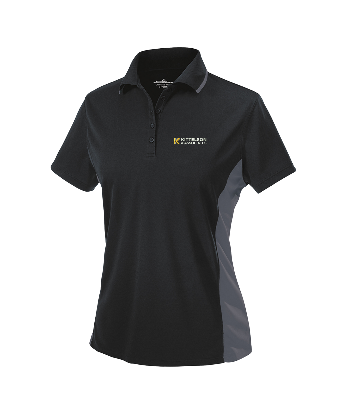 Charles River Women's Color Blocked Wicking Polo
