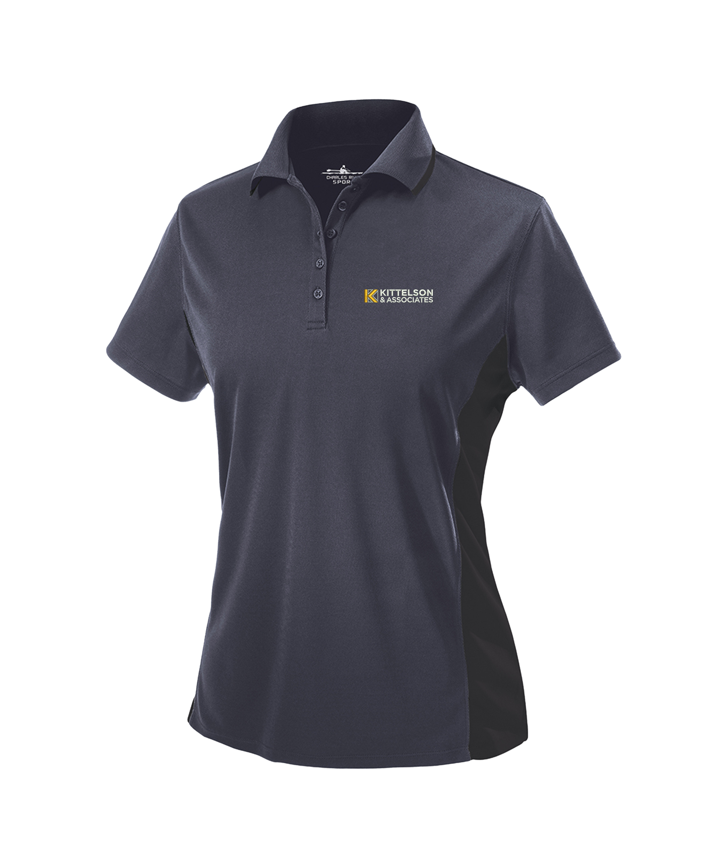 Charles River Women's Color Blocked Wicking Polo