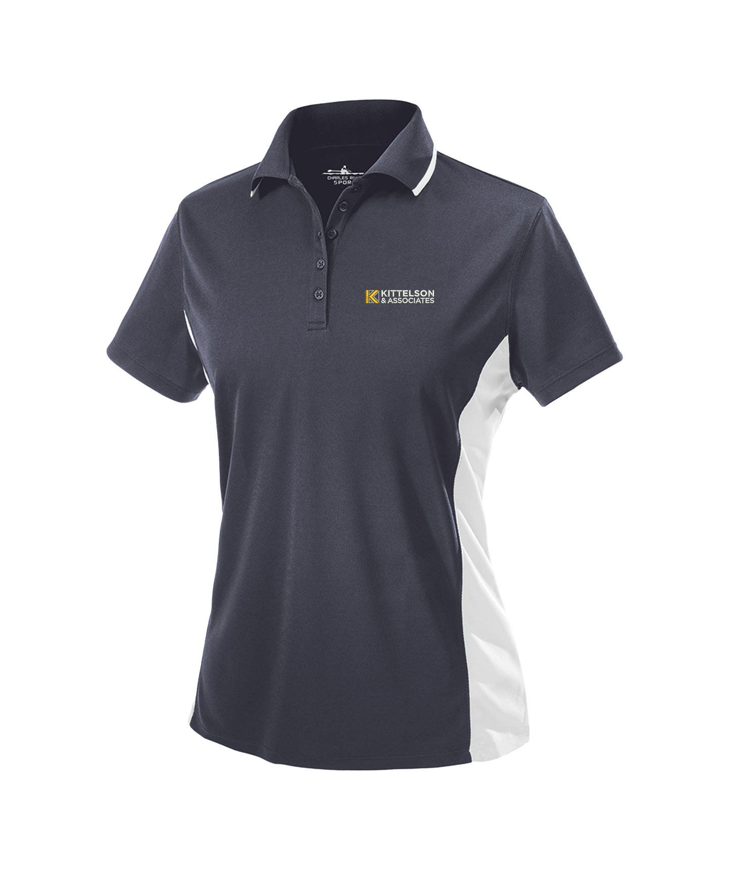 Charles River Women's Color Blocked Wicking Polo