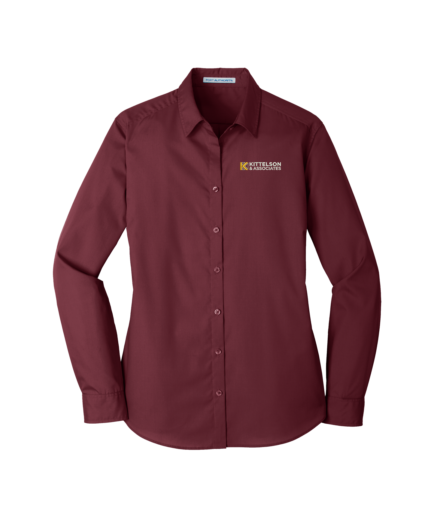 Port Authority® Ladies Long Sleeve Carefree Poplin Shirt
