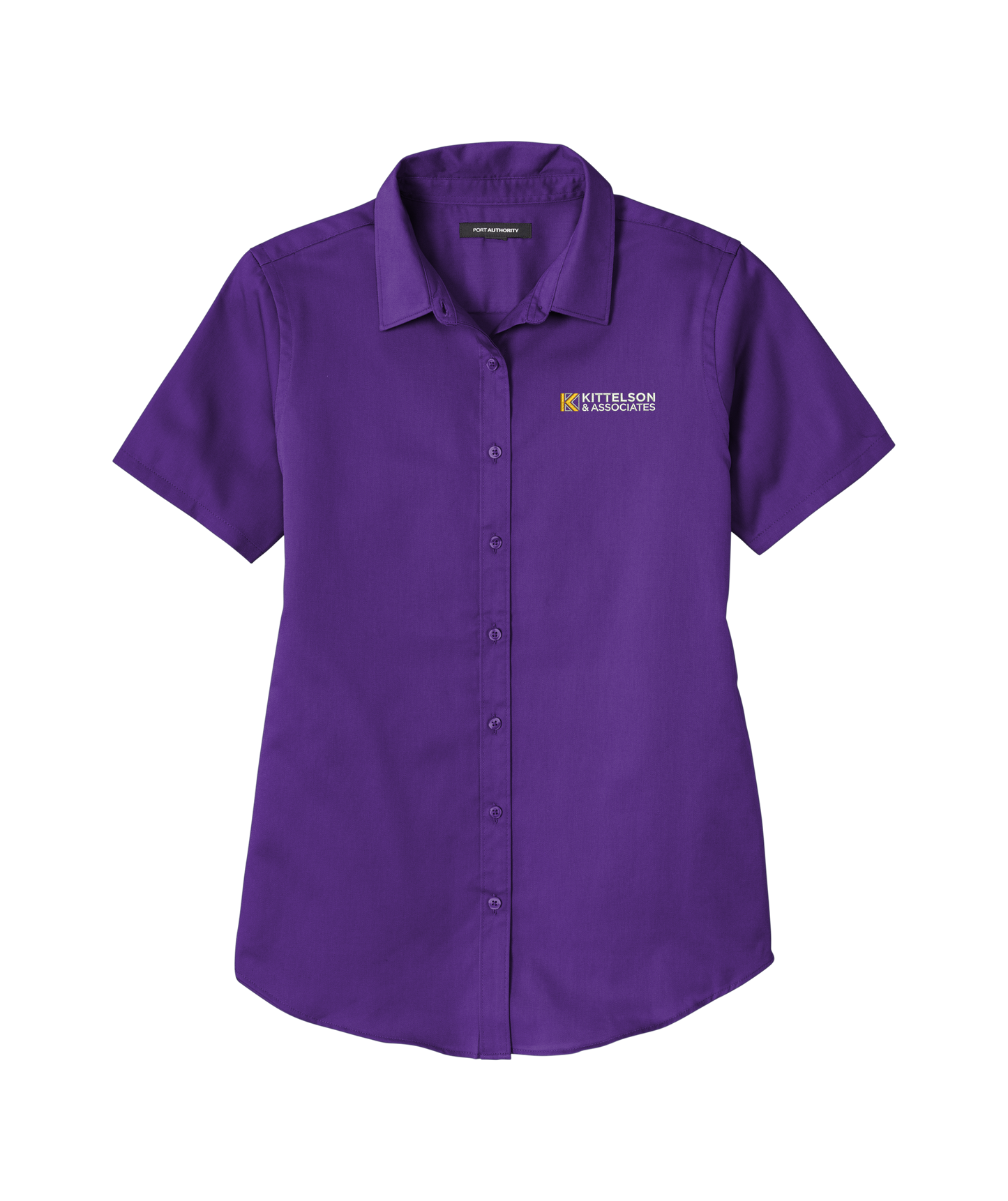 Port Authority® Ladies Short Sleeve SuperPro ™ React ™ Twill Shirt