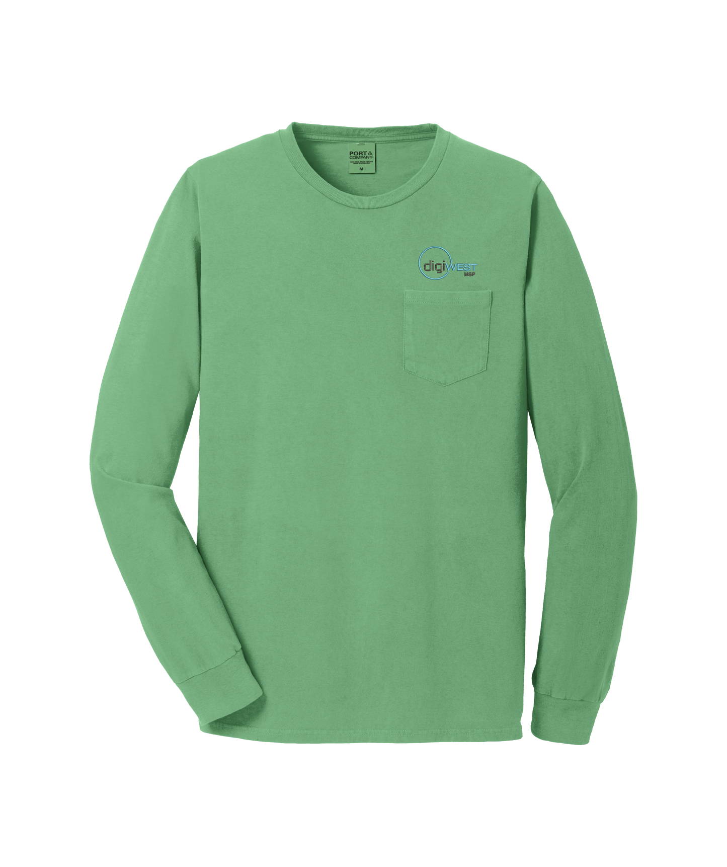Port & Company® Beach Wash™ Garment-Dyed Long Sleeve Pocket Tee