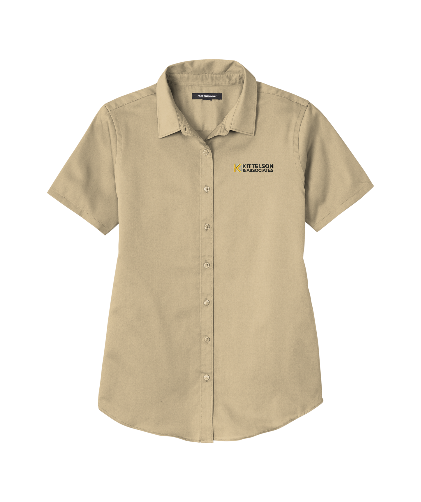 Port Authority® Ladies Short Sleeve SuperPro ™ React ™ Twill Shirt